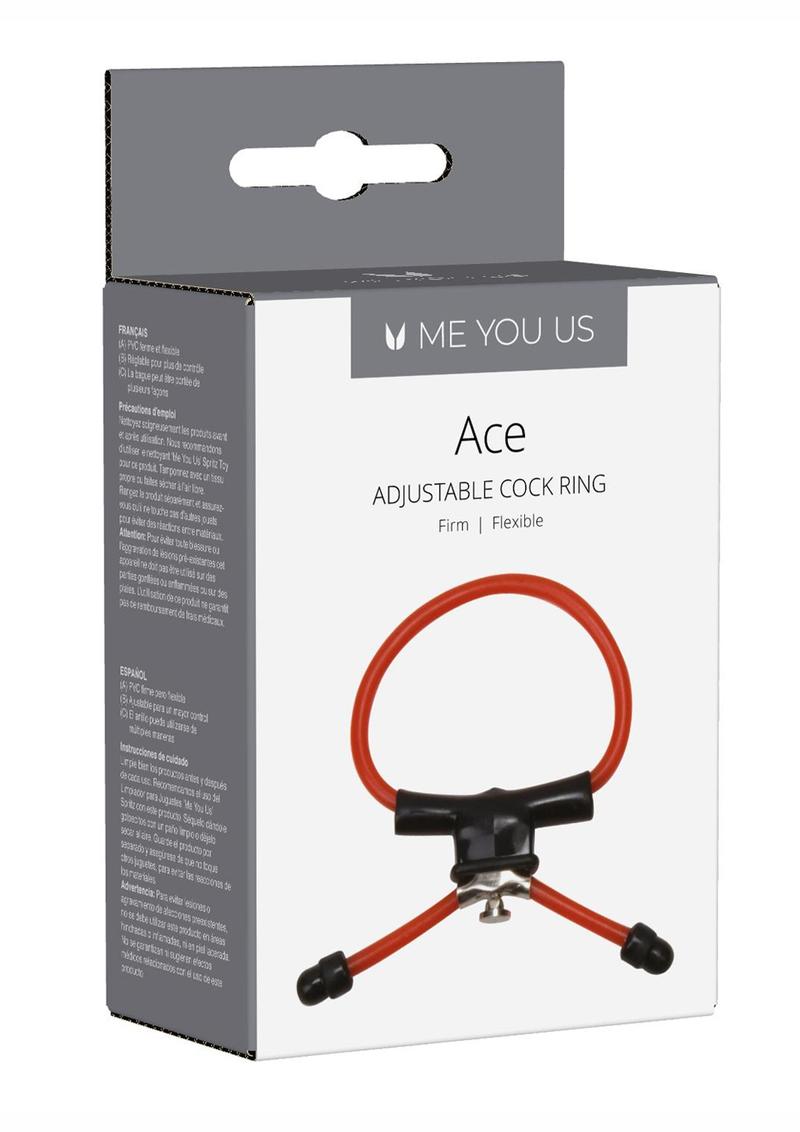 Ace Adjustable Cock Ring Linx - Red