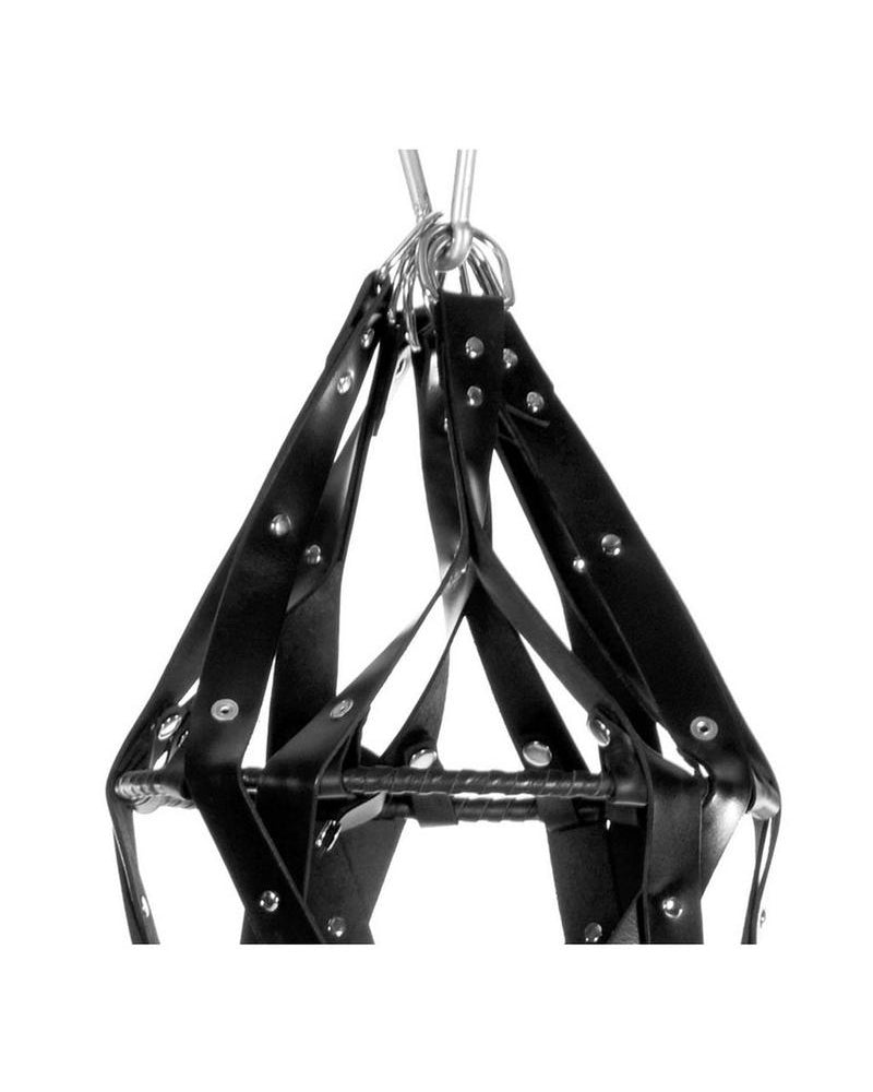 Strict Leather Hanging Leather Strap Cage Black