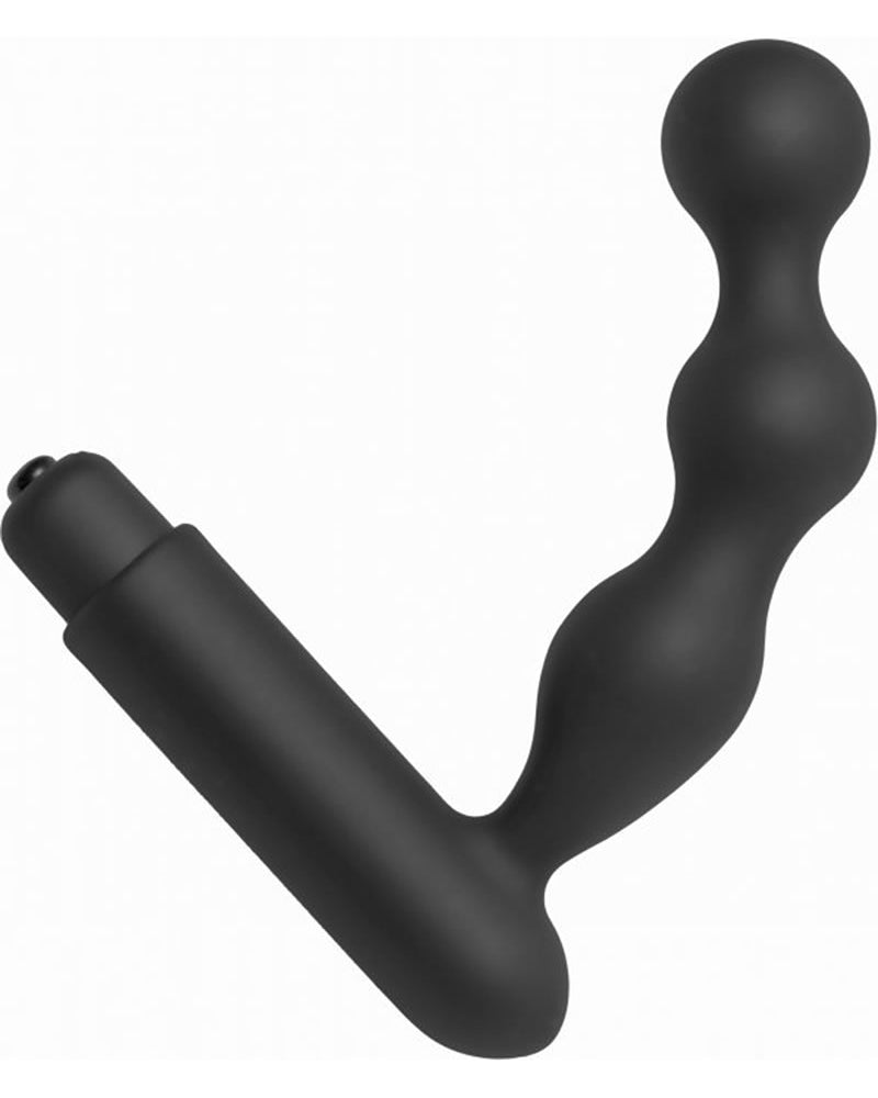 Master Series Prostatic Play Treck Curved Silicone Prostate Vibe Black