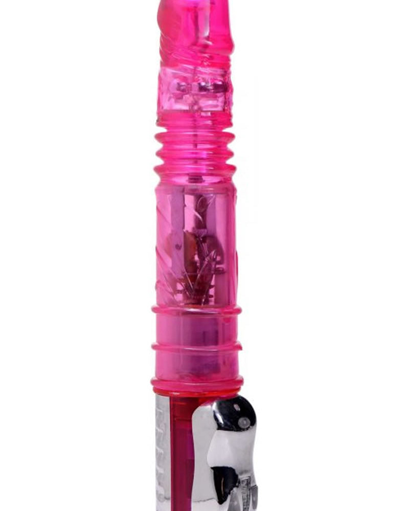 Vibrador Thrust Her Stick de 11,5 pulgadas, color rosa, de Trinity Vibes