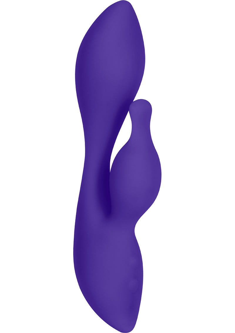 Jopen Vanity VS 4.5 Vibrador doble recargable de silicona resistente al agua morado