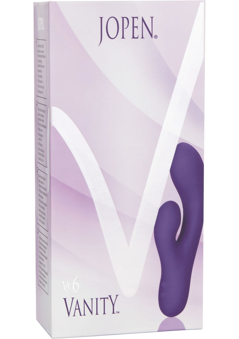 Jopen Vanity VS 6 Silicone Rechargeable Dual Vibe Waterproof Purple