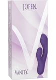 Jopen Vanity VS 6 - Vibrador doble recargable de silicona, resistente al agua, color morado