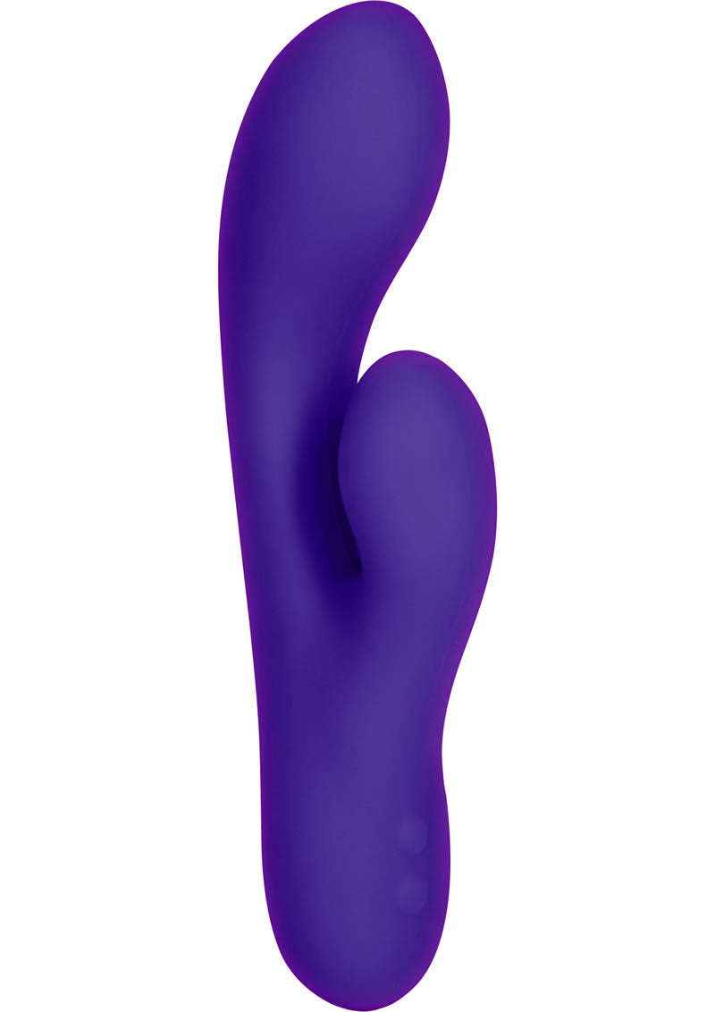 Jopen Vanity VS 6 - Vibrador doble recargable de silicona, resistente al agua, color morado