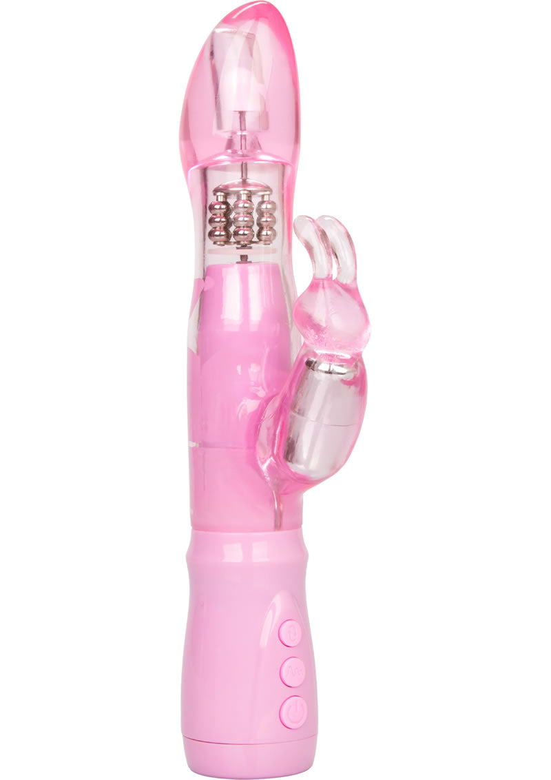 Intense Thrusting Jack Rabbit Dual Motor Vibe Waterproof Pink