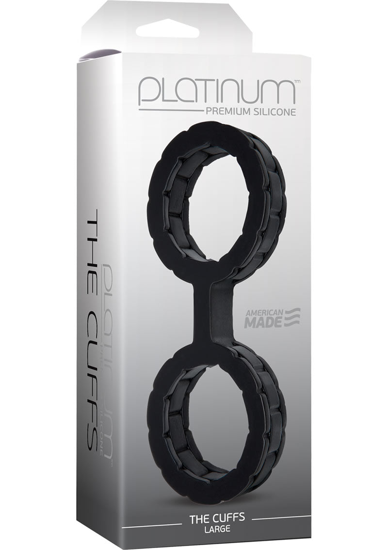 Platinum Premium Silicone The Cuffs Black Large