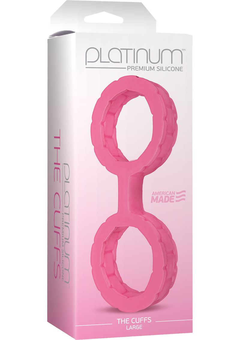 Platinum Premium Silicone The Cuffs Pink Large