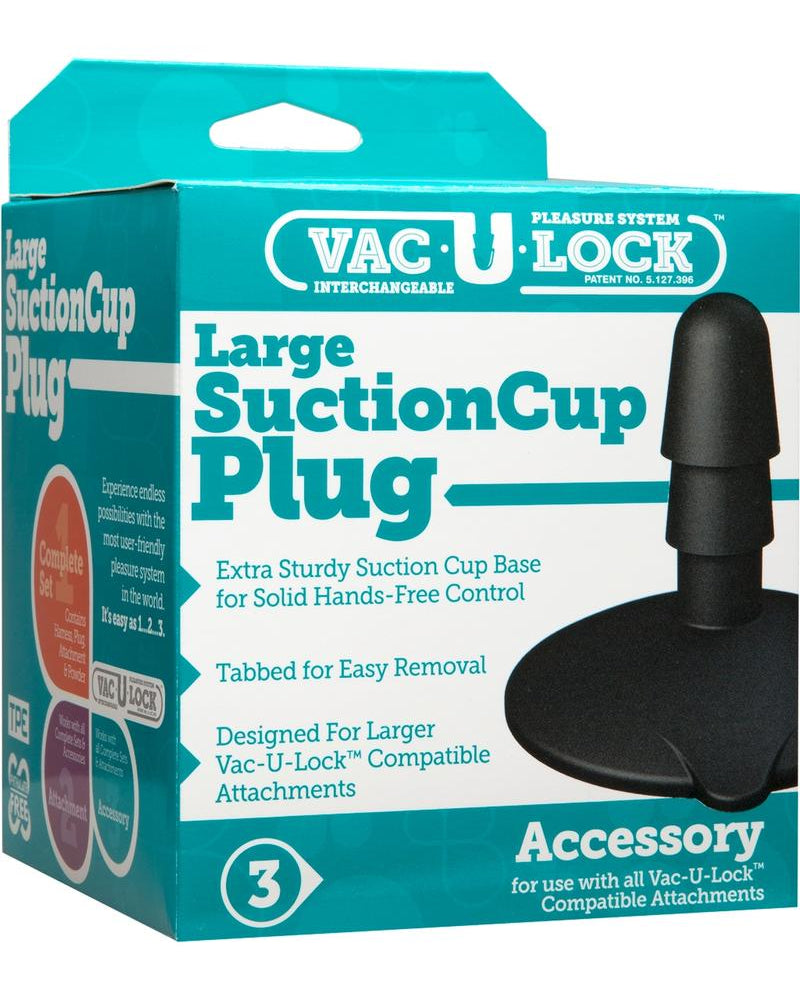 Tapón con ventosa grande Vac U Lock, color negro