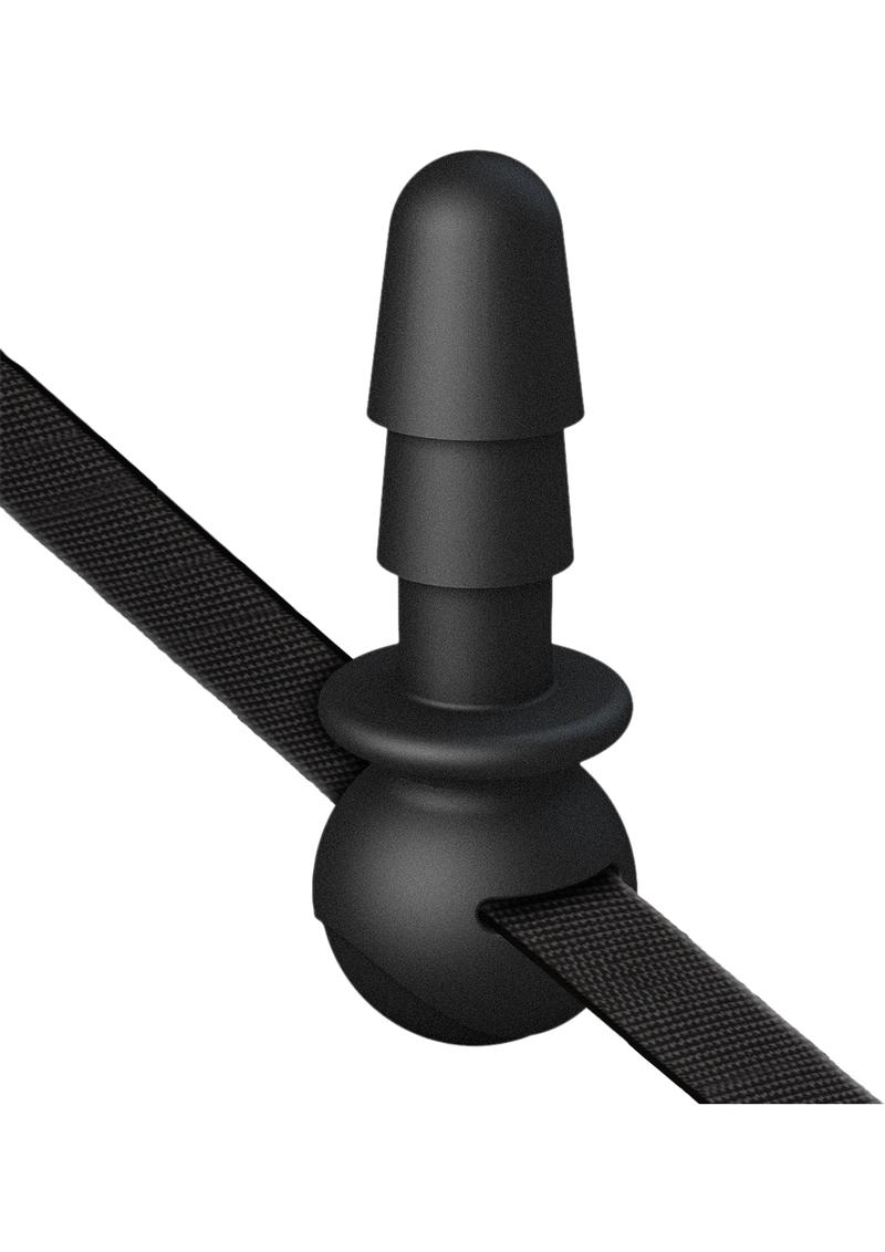 Vac U Lock Black Ball Strap Plug