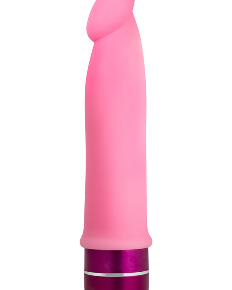 Luxe Purity Silicone Vibrating Dong Waterproof Pink 7.5 Inch