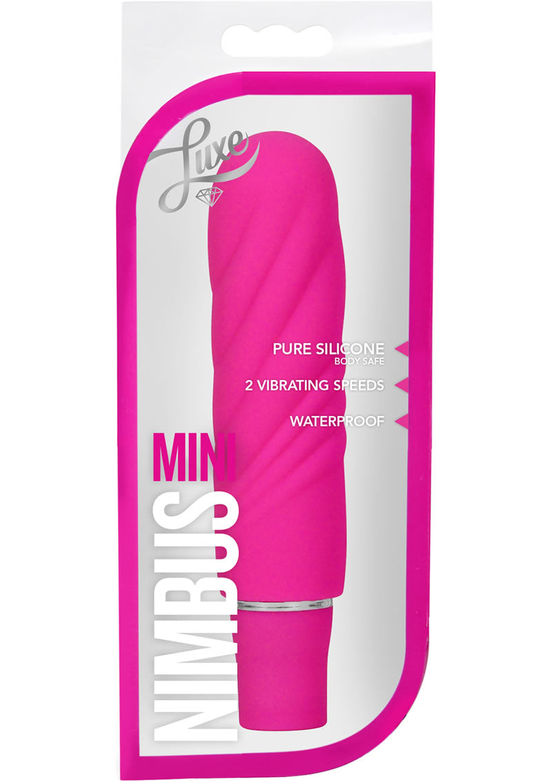 Luxe Nimbus Mini Vibrador Multifunción Silicona Impermeable Fucsia 4.75 Pulgadas