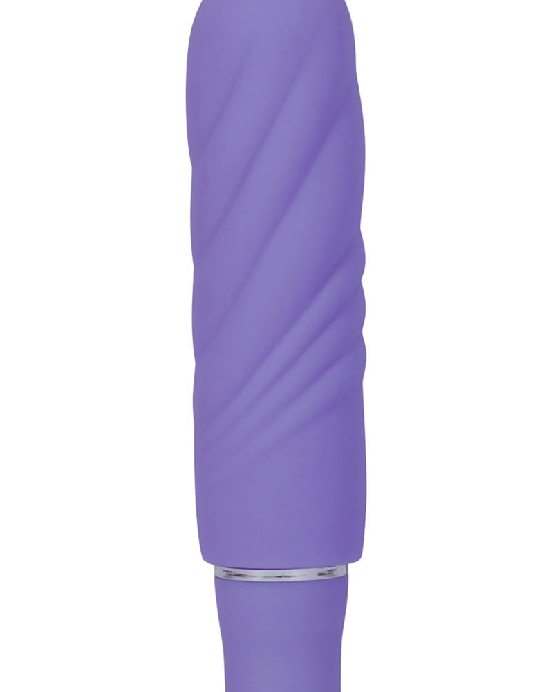 Luxe Nimbus Mini Vibrador Multifunción de Silicona Impermeable Periwinkle 4.75 Pulgadas
