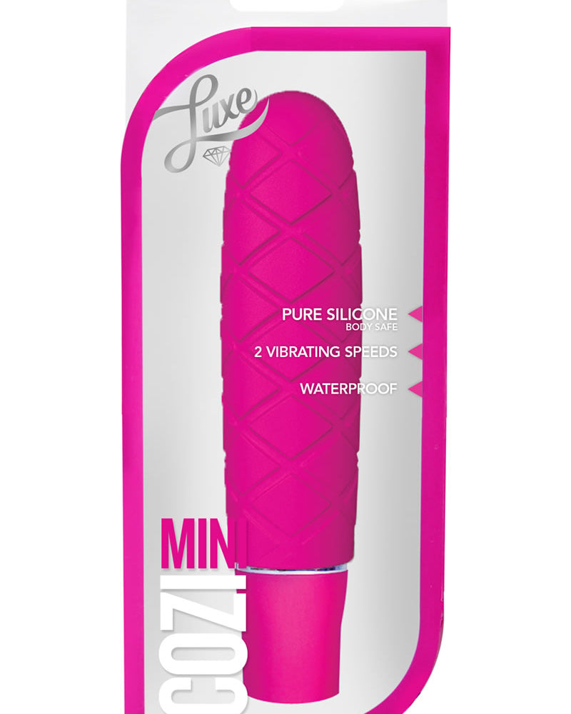 Luxe Cozi Mini Silicone Vibe Waterproof Fuchsia 4.75 Inch