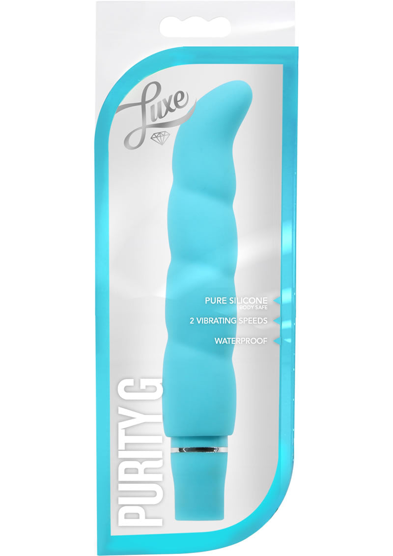 Luxe Purity G Multifuction Vibe Silicone Waterproof Aqua 6.25 Inch