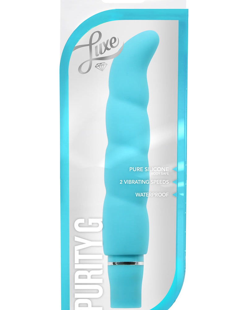 Luxe Purity G Multifuction Vibe Silicone Waterproof Aqua 6.25 Inch