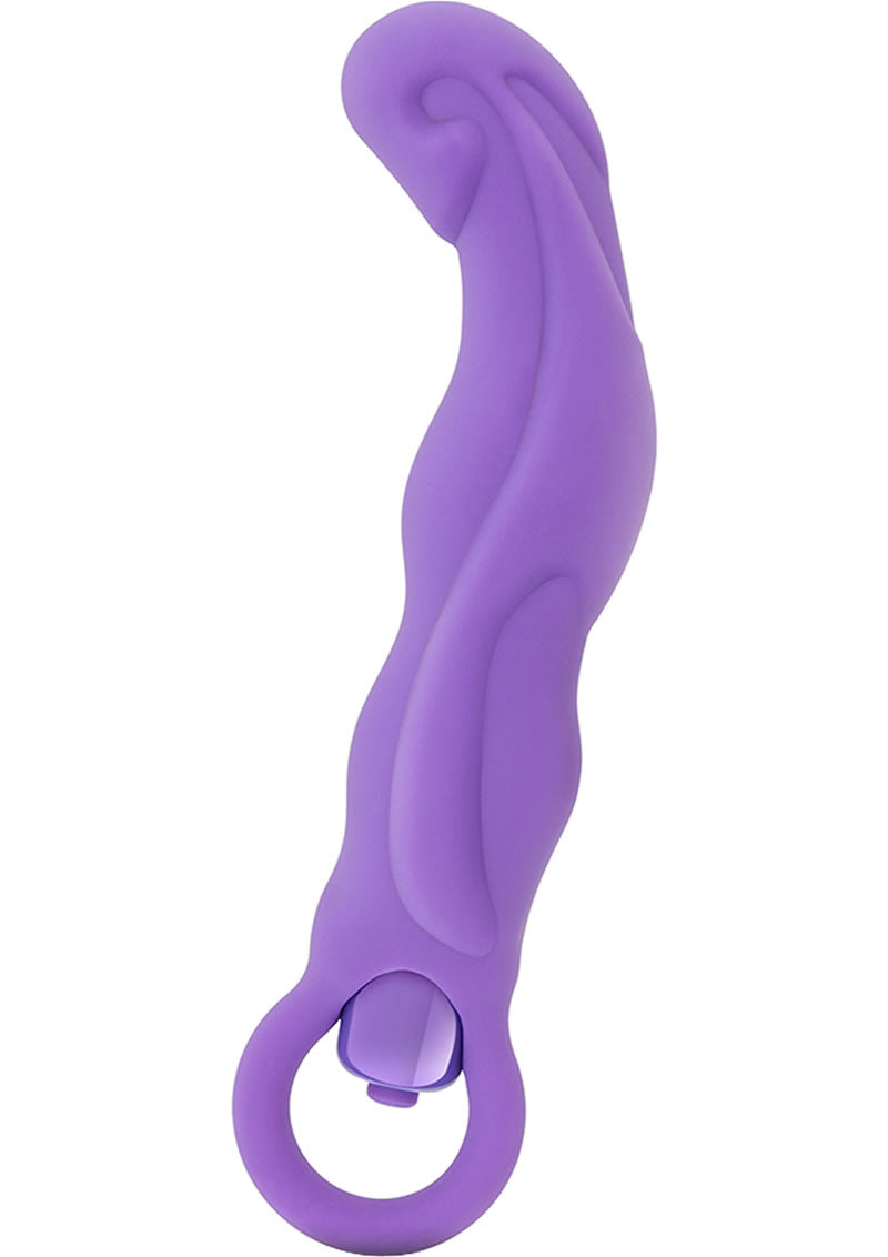 Luxe Sui Multifuction Silicone Vibe Waterproof Purple 7 Inches