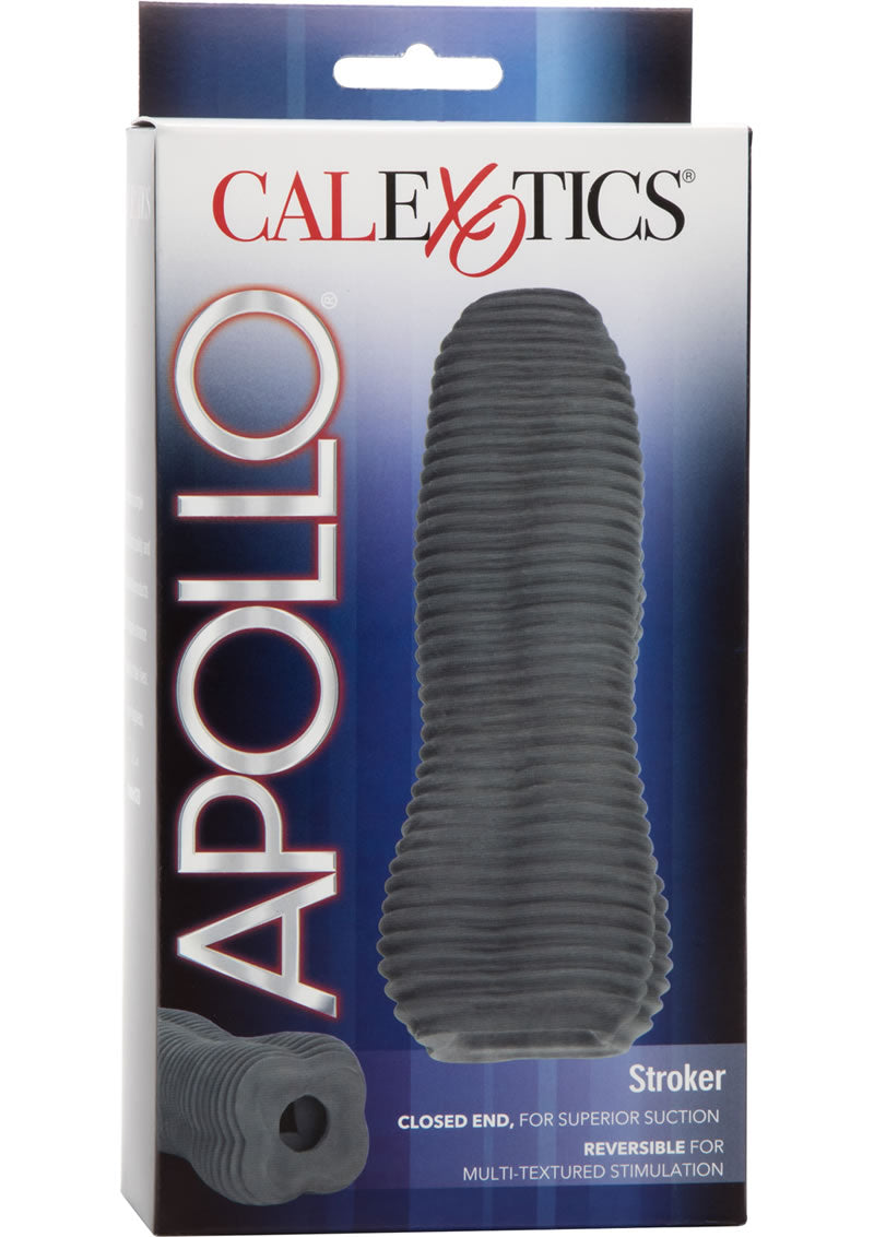 Apollo Stroker Closed End Textured Masturbator Grey 6.25 Inch