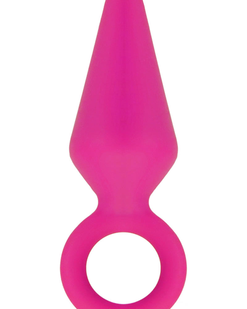 Luxe Candy Rimmer Silicone Anal Medium Fuchsia