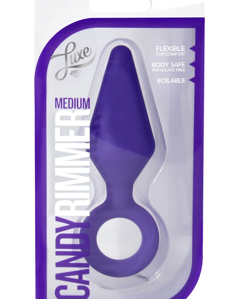 Luxe Candy Rimmer Silicone Anal Medium Purple
