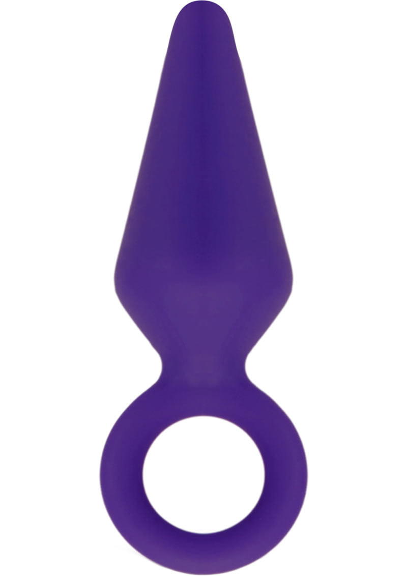 Luxe Candy Rimmer Anal de silicona de tamaño mediano en color morado