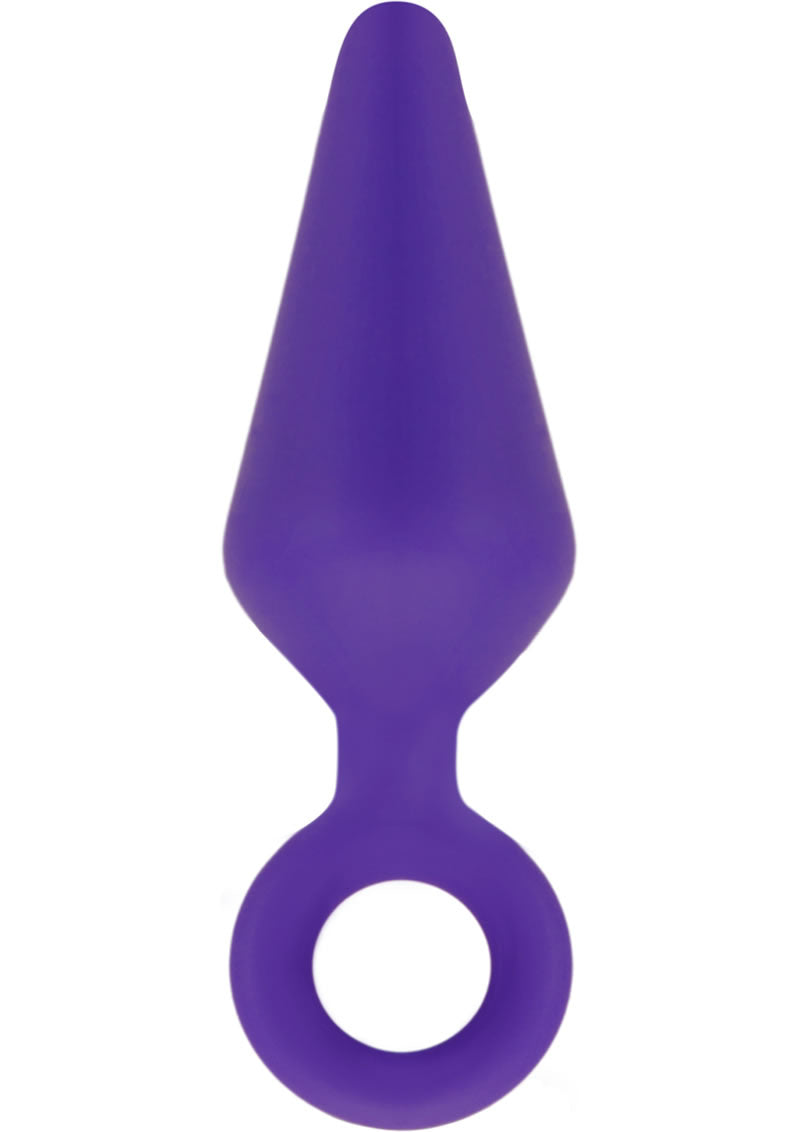 Tapón anal de silicona Luxe Candy Rimmer, tamaño grande, color morado