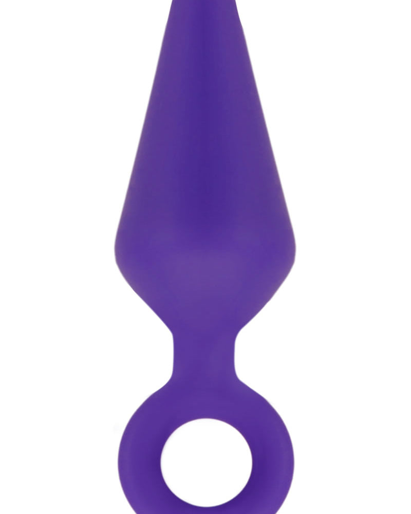 Tapón anal de silicona Luxe Candy Rimmer, tamaño grande, color morado