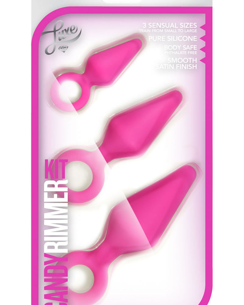 Luxe Candy Rimmer Silicone Anal Kit Fuchsia
