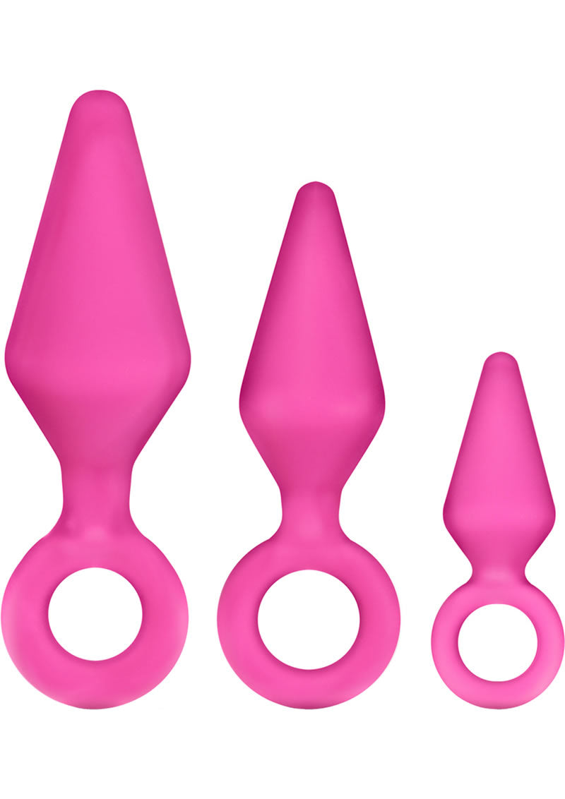 Luxe Candy Rimmer Kit anal de silicona fucsia