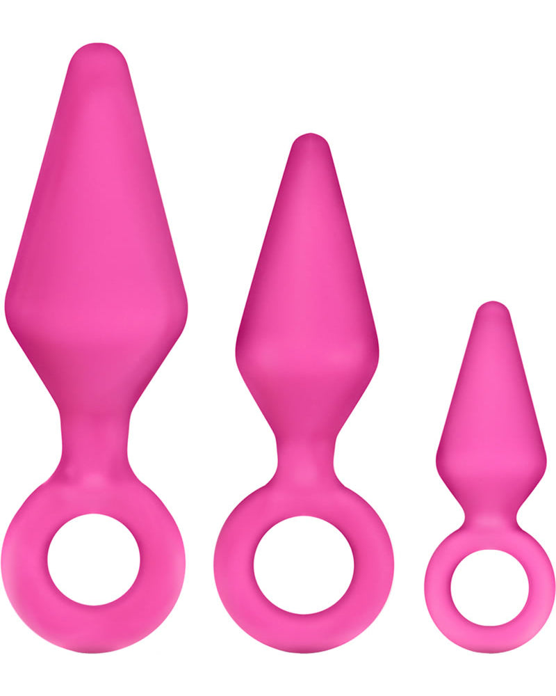 Luxe Candy Rimmer Silicone Anal Kit Fuchsia
