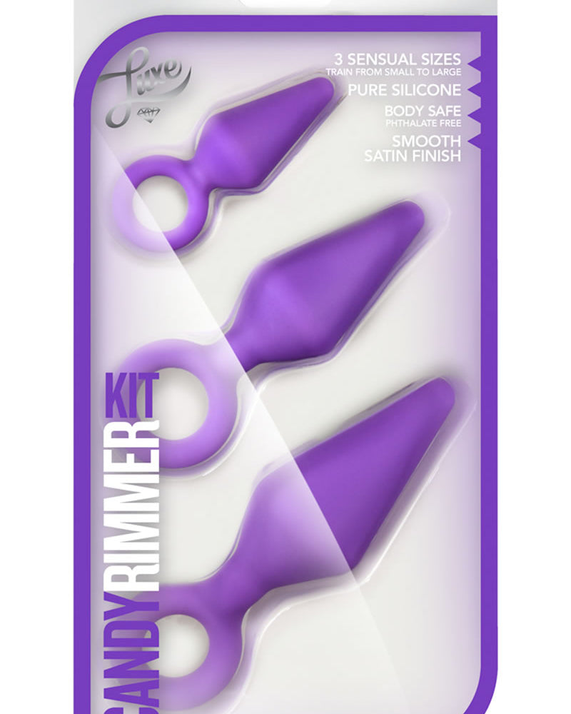 Luxe Candy Rimmer - Kit anal de silicona morado