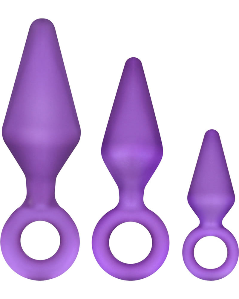 Luxe Candy Rimmer - Kit anal de silicona morado