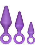 Luxe Candy Rimmer - Kit anal de silicona morado