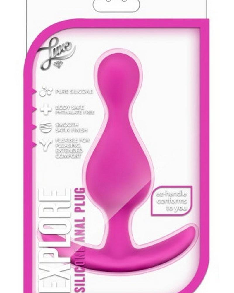 Luxe Explore Anal Silicone Fuchsia