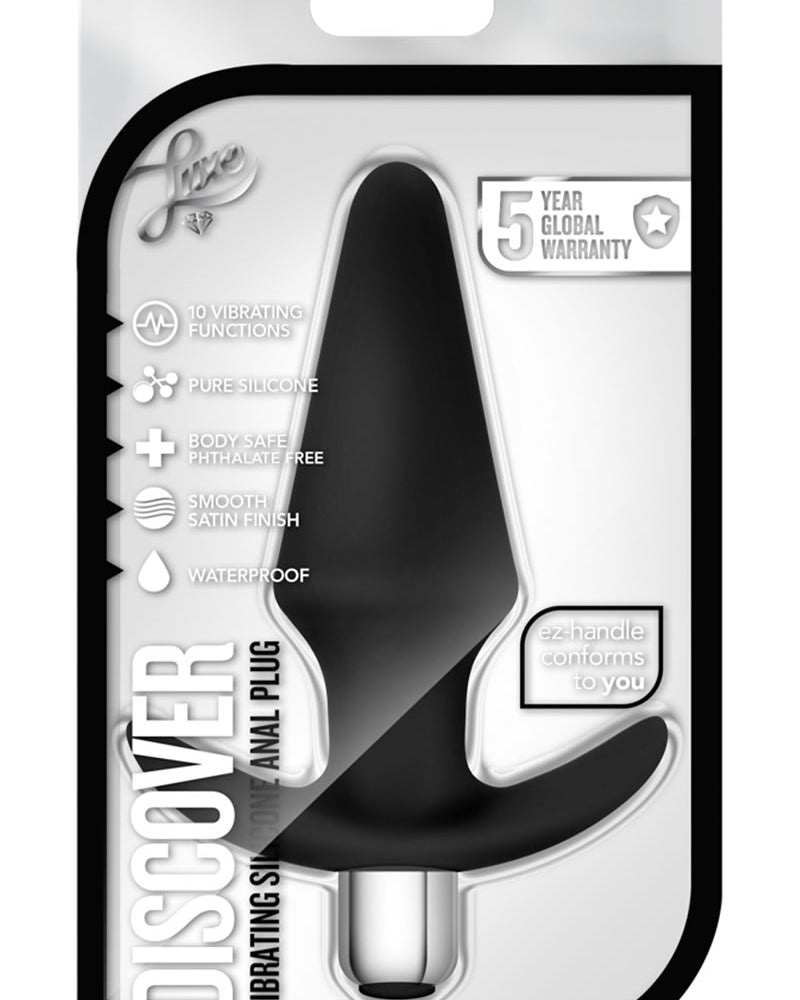 Luxe Discover Multifuction Vibe Anal Silicone Waterproof Black