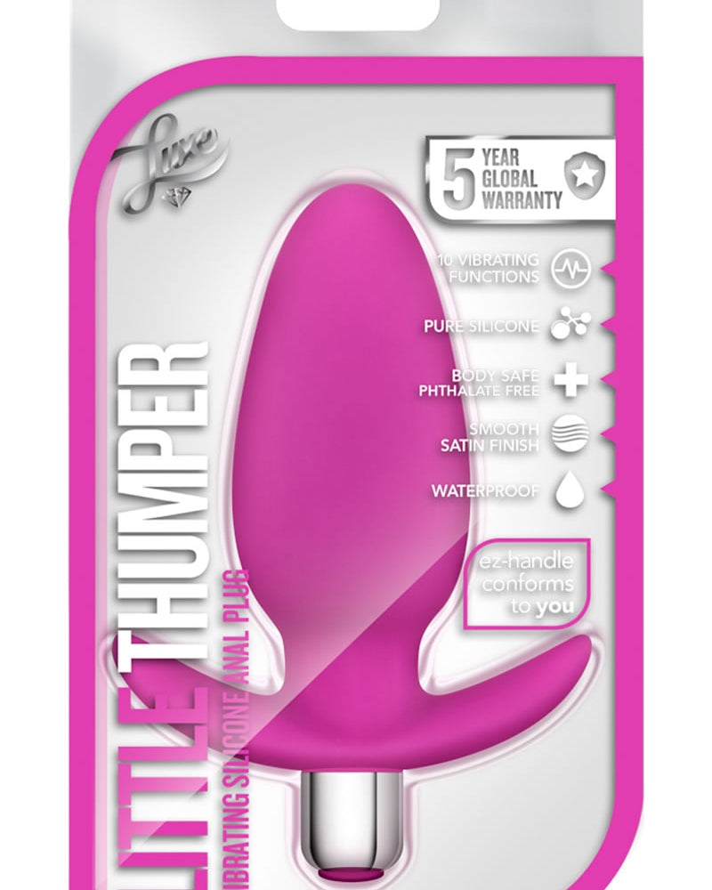 Luxe Little Thumper Multifuction Vibe Silicone Waterproof Fuchsia