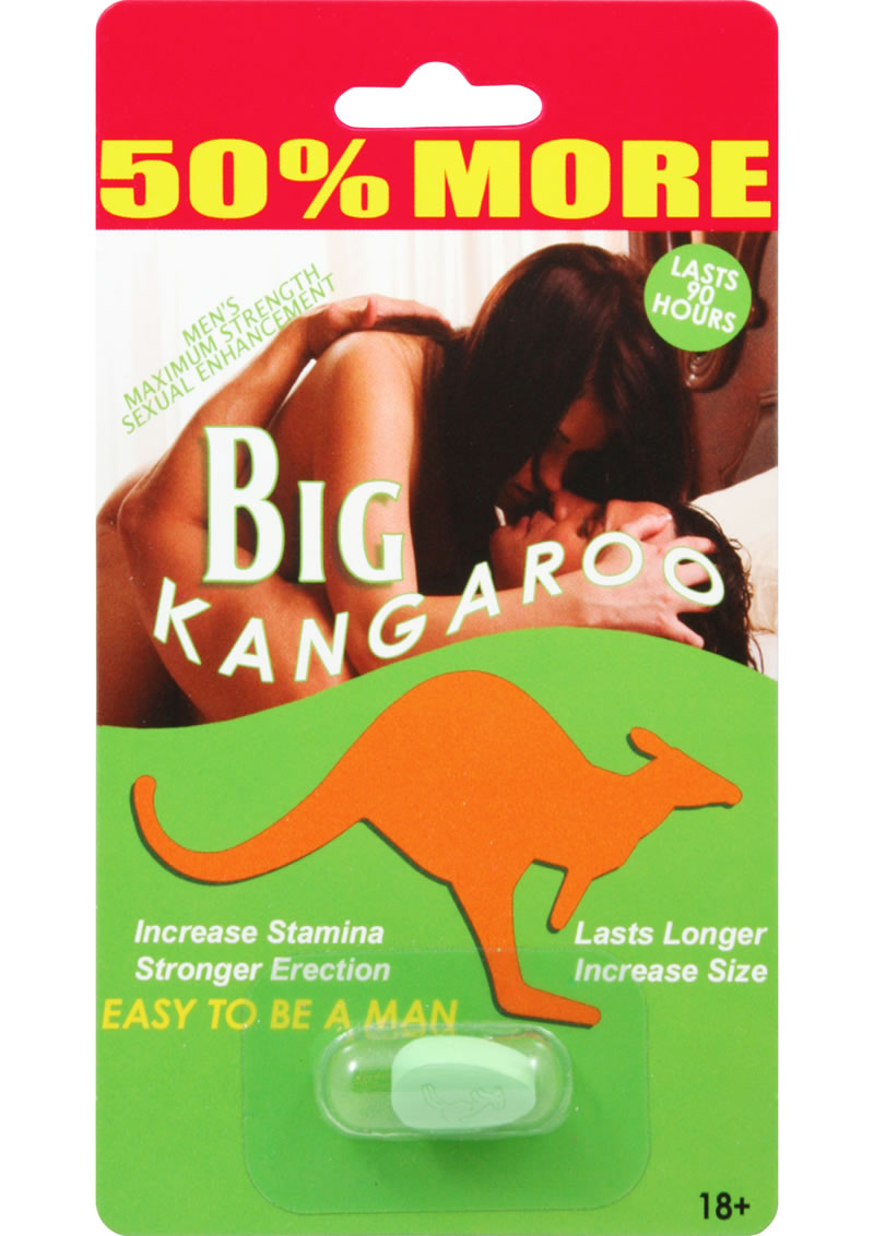 Píldora potenciadora Big Kangaroo, 30 paquetes individuales por mostrador