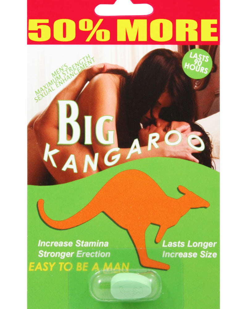 Píldora potenciadora Big Kangaroo, 30 paquetes individuales por mostrador