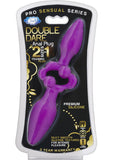 Cloud 9 Pro Sensual Double Dare 2 In 1 Silicone Anal Plug Purple