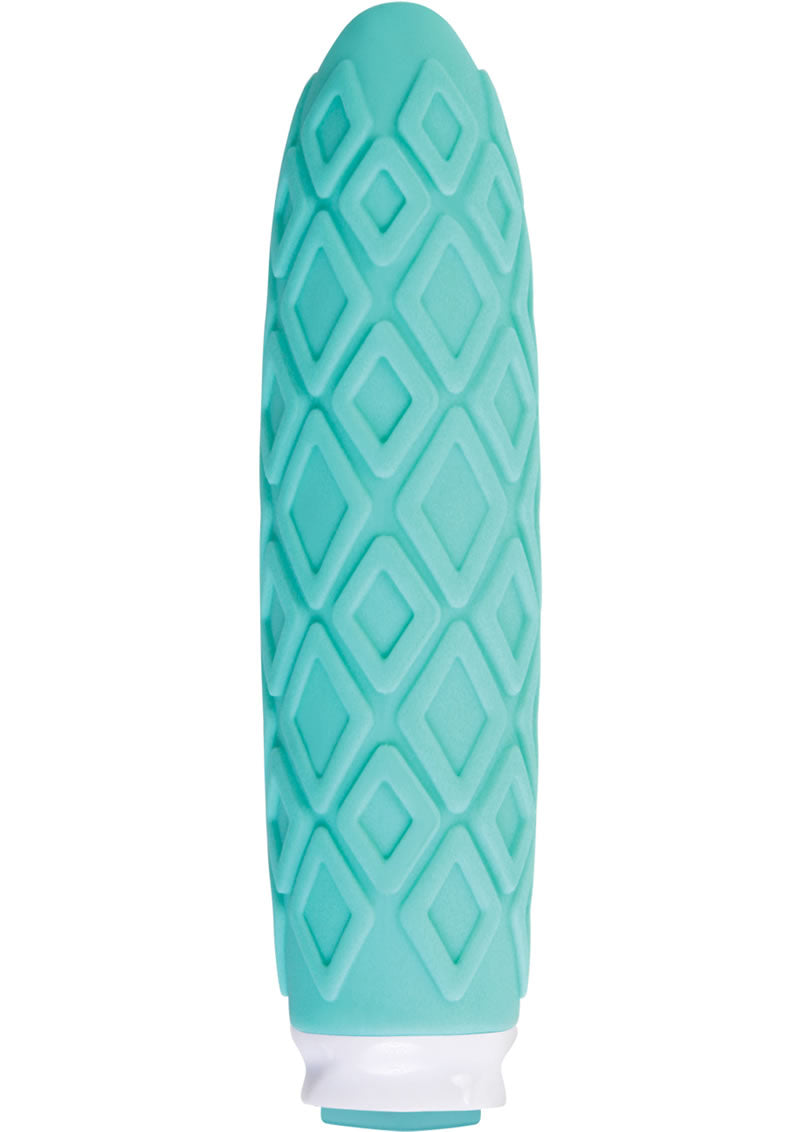 Luxe Collection Princess Compact Silicone Vibe Rechargeable Waterproof Turquoise