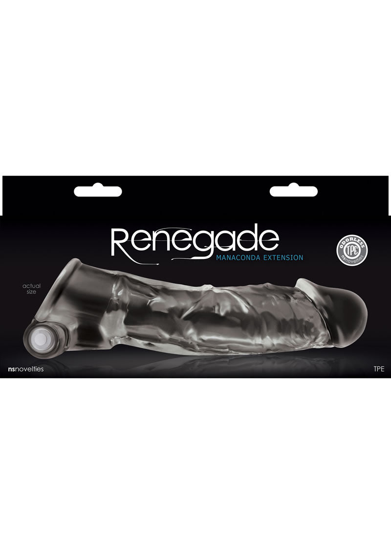 Renegade Manaconda Vibrating Penis Extension Clear