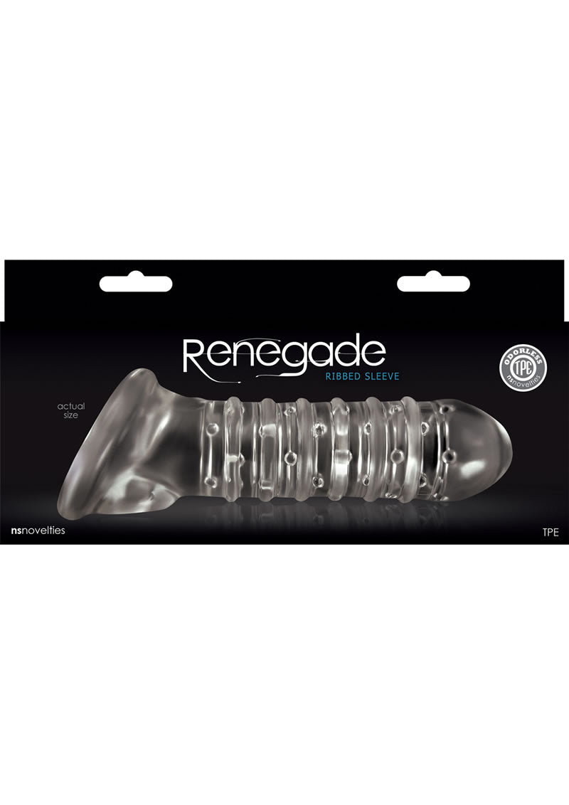 Extensión de manga acanalada Renegade transparente