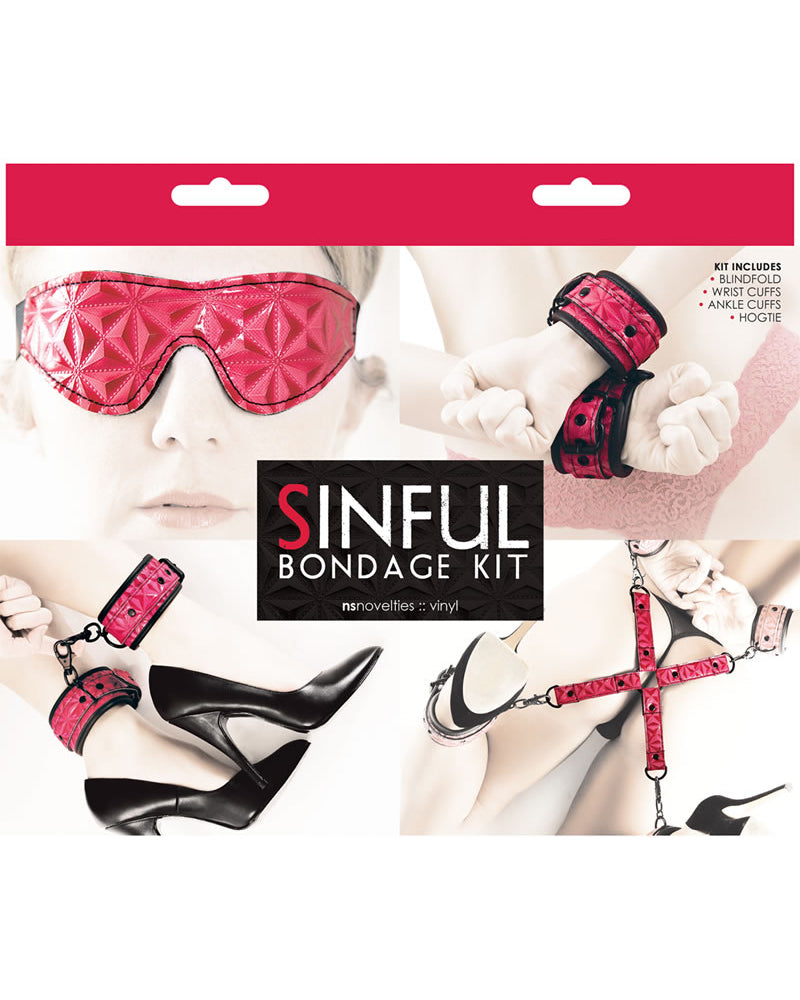 Kit de vinilo Bondage Sinful en color rosa
