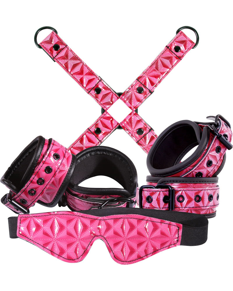 Kit de vinilo Bondage Sinful en color rosa
