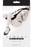 Sinful Leg Up Vinyl Sling Black