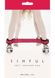 Sinful Soft Vinyl Spreader Bar Pink