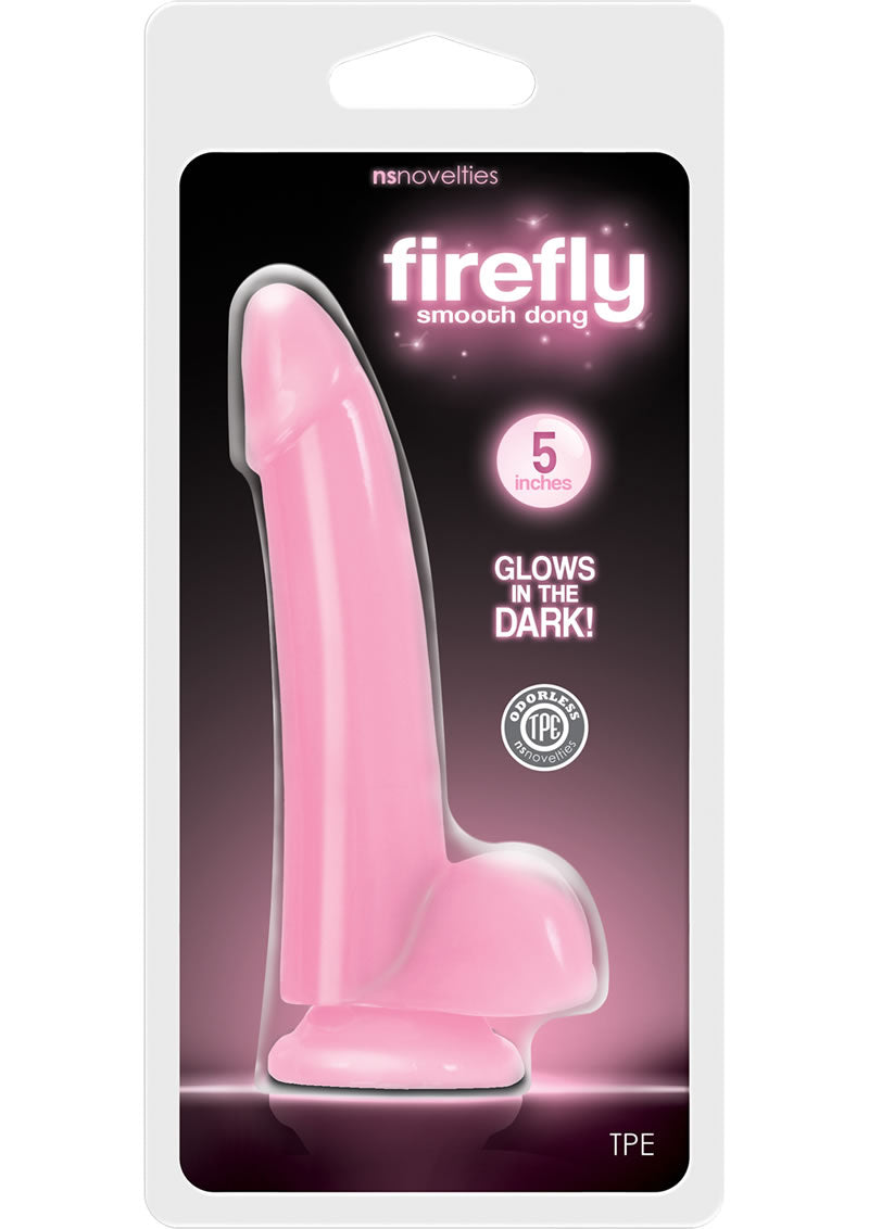 Firefly - Pene suave que brilla en la oscuridad, color rosa, 5 pulgadas