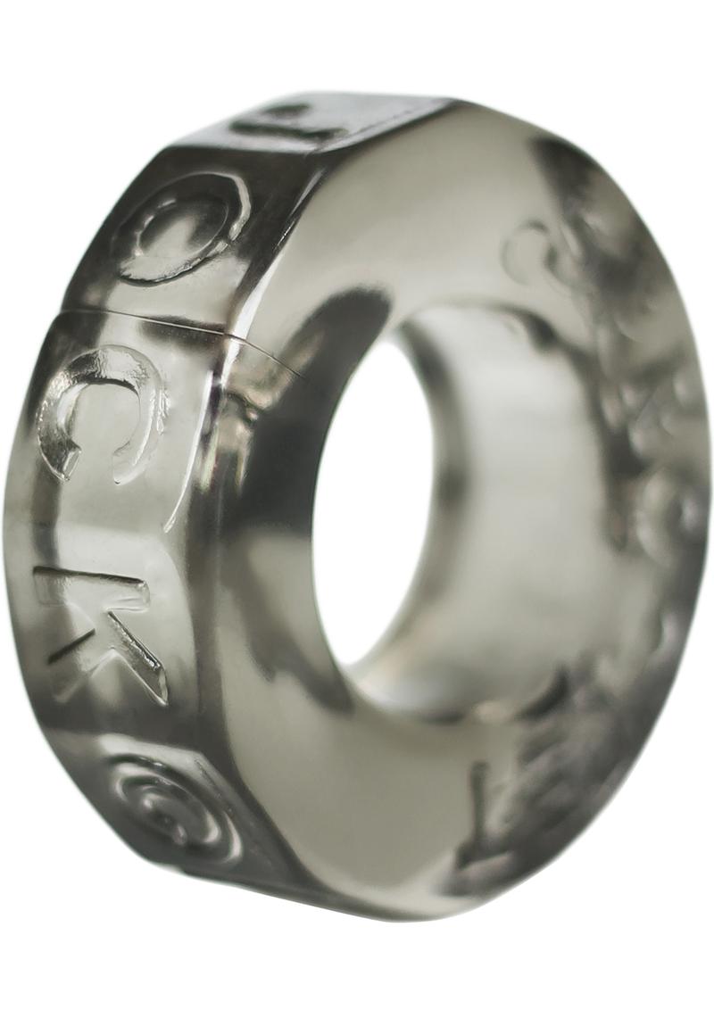 Anillo para el pene superelástico Atomic Jock Sprocket color humo