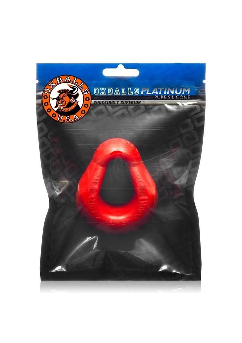 Hung Silicone Cockring Blood Red