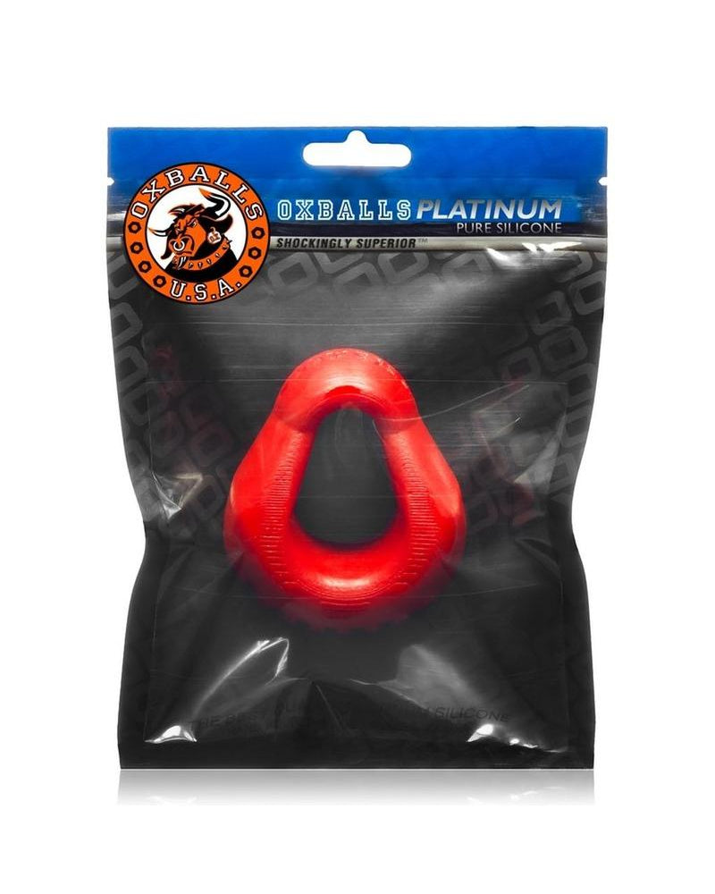 Hung Silicone Cockring Blood Red