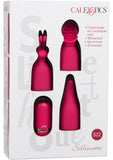 Silhouette S22 Silicone Rechargeable Bullet And Sleeve Set Waterproof Red